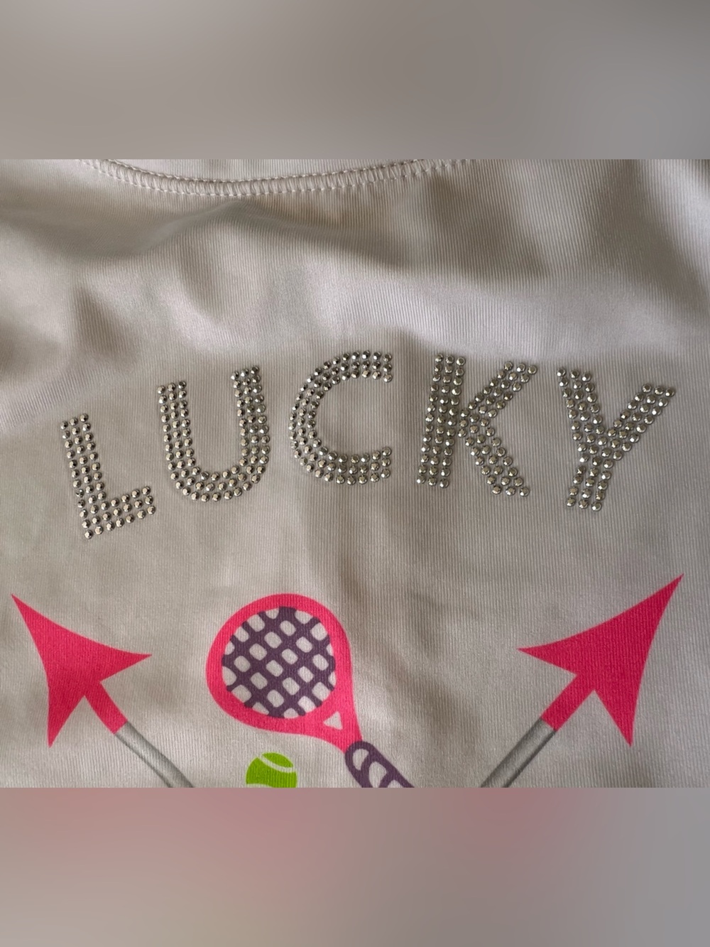 Lucky in Love Tennis Tops & Skirt Bundle Girls S 7-8 $125 - Picture 7 of 11